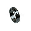Dyed & Heated Black Agate Finger Rings LS-IK0879-16-1