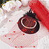 Elastic Polyester Deco Mesh Ribbons DIY-GF0009-01C-4