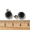 Brass Micro Pave Cubic Zirconia Charms KK-R210-25P-3