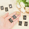 CHGCRAFT 8Pcs 8 Styles Alloy Enamel Pins JEWB-CA0001-46-3