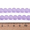 Baking Paint Transparent Glass Bead Strands GLAA-S031-8mm-25-4