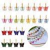 24Pcs 12 Colors Alloy with Acrylic Shoe Charms HJEW-GO00004-1