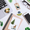 50Pcs 50 Styles Forest Theme PVC Plastic Cartoon Stickers Sets STIC-P004-36-5