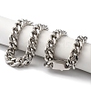 Non-Tarnish 201 Stainless Steel Cuban Link Chain Necklaces NJEW-H033-02P-A-1