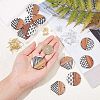 Olycraft DIY Walnut Wooden Dangle Earring Making Kits DIY-OC0006-56-3