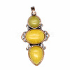 Retro Natural Topaz Jade Pendants PW-WG7292F-18-1