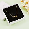316 Surgical Stainless Steel Word Angel Pendant Necklace for Men Women JN1044A-5