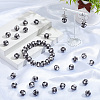45Pcs Round Silicone Focal Beads SIL-SC0003-84-4