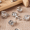 Rhombus Alloy Charms ZIRC-CD0001-02-6