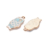 Light Gold Plated Alloy Enamel Pendants PALLOY-N176-27A-RS-2