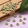Brass Rhinestone Spacer Beads RB-A014-Z6mm-03G-2