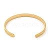 Titanium Steel Open Cuff Bangles for Women BJEW-G708-01A-G-3