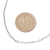 304 Stainless Steel Paperclip Chain Cable Chain Necklaces for Women NJEW-JN05590-3