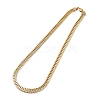 304 Stainless Steel Mesh Necklace NJEW-Q335-09G-1