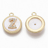 Brass Micro Pave Cubic Zirconia Pendants KK-T062-04Z-NF-2