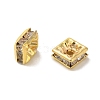 Brass Rhinestone Spacer Beads RSB071NF-01G-1