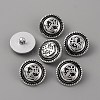 1-Hole ABS Plastic Shank Buttons BUTT-WH0015-73B-1