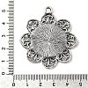 Tibetan Style Alloy Pendant Cabochon Settings TIBE-T003-03AS-NR-3