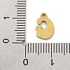 201 Stainless Steel Charms STAS-U016-01G-G-3