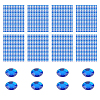 8 Sheets Acrylic Rhinestone Sticker DIY-LP0001-20-1