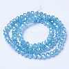 Electroplate Glass Beads Strands EGLA-A044-J4mm-A04-2