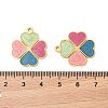 304 Stainless Steel Enamel Pendants STAS-S156-01G-04-3