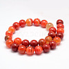 Natural Striped Agate/Banded Agate Bead Strands G-K155-A-14mm-05-2
