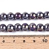 Electroplate Opaque Glass Beads Strands LS-GLAA-T032-P8mm-AB15-4