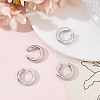 2 Pairs 303 Stainless Steel Cuff Earrings EJEW-BBC0002-25P-4