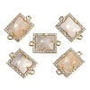 Natural Moonstone Faceted Rectangle Links G-I375-07G-12-1