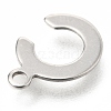 Non-Tarnish 201 Stainless Steel Charms STAS-C021-06P-C-3