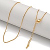 Brass Box Chain Necklaces for Women NJEW-U011-05G-1