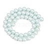 Frosted Glass Pearl Beads Strands GLAA-A044-08A-05-2