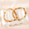 Natural Topaz Jade Beads Stretch Bracelets BJEW-F380-01-B07-1