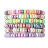 6Pcs Handmade Polymer Clay Heishi Beads Stretch Bracelets for  Girl BJEW-JB11377-1