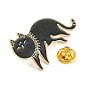 Cat Shape Enamel Pins JEWB-A017-01C-3