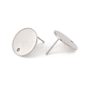 Non-Tarnish 201 Stainless Steel Stud Earring Findings STAS-P308-09C-P-2