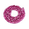 Transparent Electroplate Glass Beads Strands LS-EGLA-Q131-01A-08-2