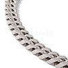 304 Stainless Steel Curb Chains Necklace for Women NJEW-E155-02P-02-2