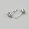 Brass Stud Earring Findings KK-WH20004-11A-P-2