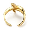 Rack Plating Brass Cuff Finger Rings for Women RJEW-C114-13J-G-3