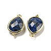 Natural Lapis Lazuli Faceted Pendants G-M431-15G-05-2