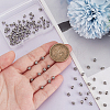 100Pcs Barrel Tibetan Style Alloy Spacer Beads TIBEB-LP0001-04-3