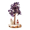 Christmas Natural Amethyst Chips Tree Decorations DJEW-K028-01B-1