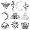 SUNNYCLUE 40PCS 10Style Tibetan Style Alloy Pendants TIBE-SC0007-14-1