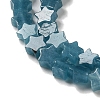 Dyed Natural Aquamarine Beads Strands G-G085-B29-02-3