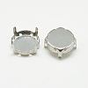 Non-Tarnish 201 Stainless Steel Sew on Prong Settings STAS-T032-01-12mm-2