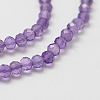 Natural Amethyst Bead Strands X-G-P271-3mm-09-4