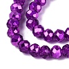 Transparent Electroplate Glass Beads Strands LS-EGLA-Q131-01A-09-3