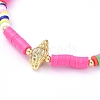 Handmade Polymer Clay Heishi Bead Stretch Bracelets BJEW-JB05078-03-2